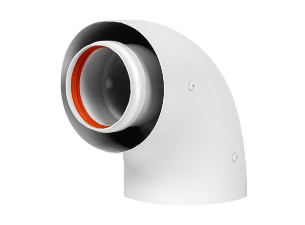 Отвод коаксиальный стартовый Royal Thermo 60/100, 90 гр.